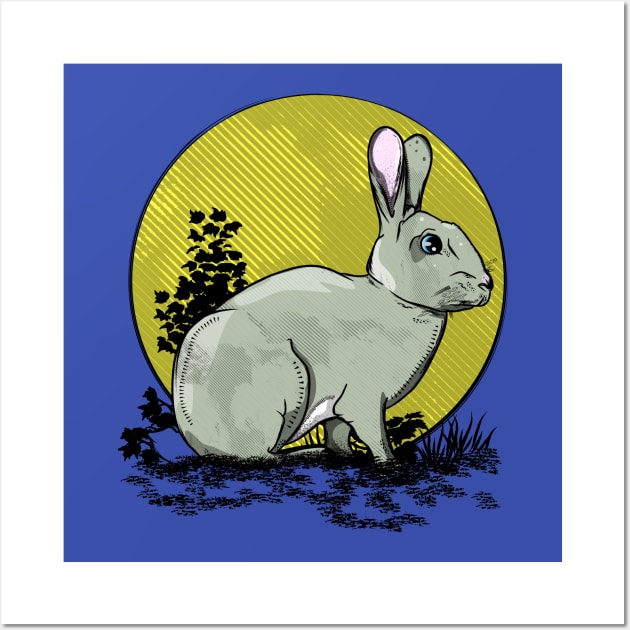 Wild rabbit Wall Art by mailboxdisco